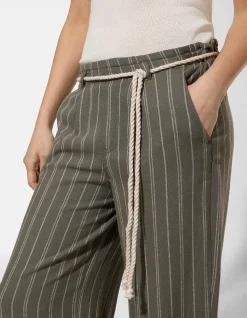 Culotte - Leinen-Optik - grün