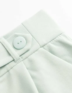 Culotte - Webstoff - grün