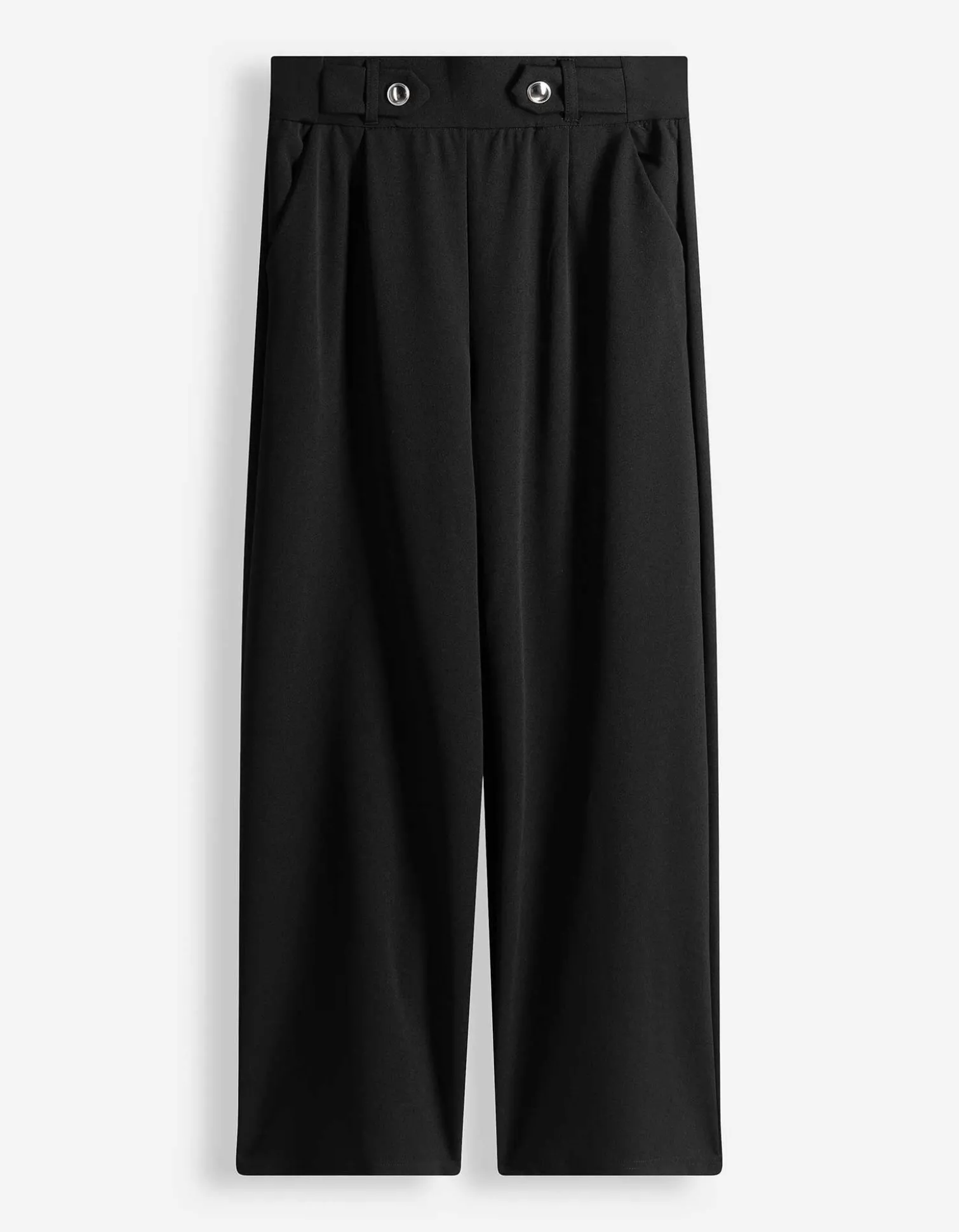 Culotte - Webstoff - schwarz