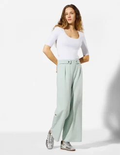 Culotte - Webstoff - türkis