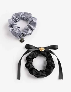 Haargummi - 2er-Pack - schwarz