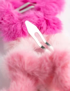 Haarklammer - 3er-Pack - pink