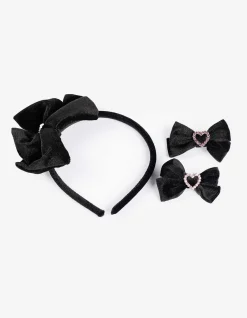 Haarschmuck - 3er-Pack - schwarz