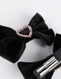 Haarschmuck - 3er-Pack - schwarz