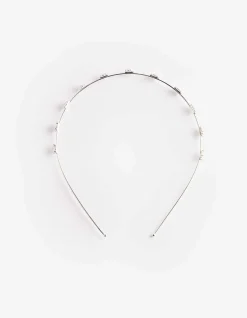 Haarschmuck - Metallic-Details - silberfarben