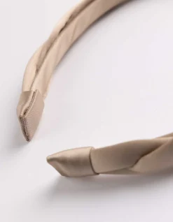 Haarschmuck - Weiches Material - beige