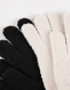 Handschuhe - 2er-Pack - schwarz