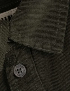 Hemd - Cord - dunkelgrün