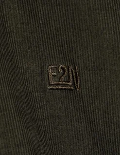 Hemd - Cord - dunkelgrün