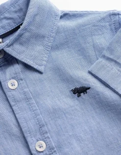 Hemd - Knopfleiste - hellblau