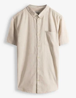 Hemd - Leinen-Mix - beige