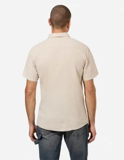 Hemd - Leinen-Mix - beige