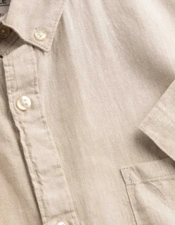 Hemd - Leinen-Mix - beige
