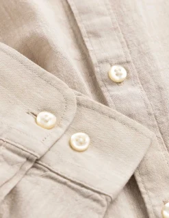 Hemd - Leinen-Mix - beige