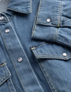 Hemd - mid blue denim - blau