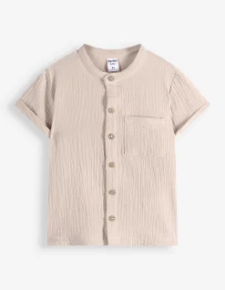 Hemd - Musselin - beige