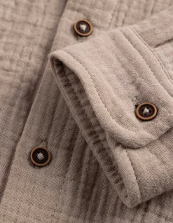 Hemd - Musselin - beige