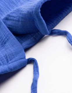 Hemd - Musselin - blau