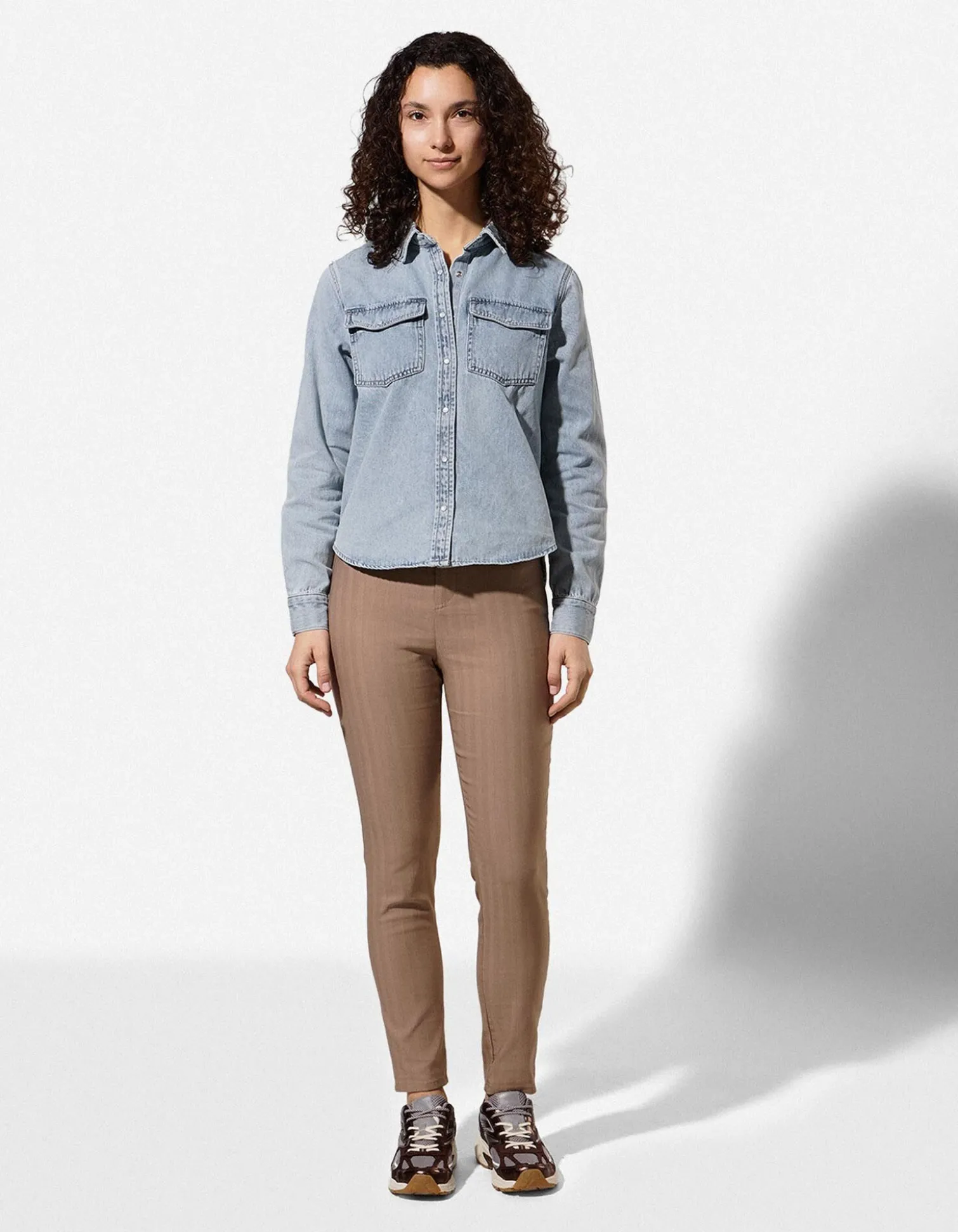 Hemdbluse - mid blue denim - blau