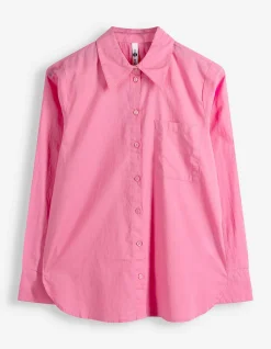 Hemdbluse - Soft-Touch - pink