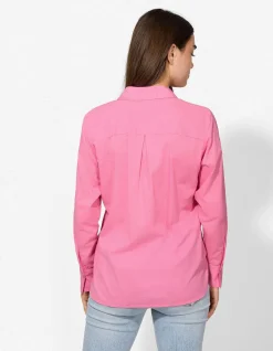 Hemdbluse - Soft-Touch - pink