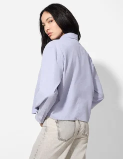 Hemdjacke - Cord - lila