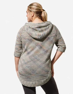 Hoodie - Dreiviertelärmel - grün