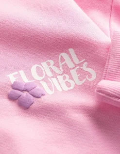 Hoodie - Rückenprint - pink