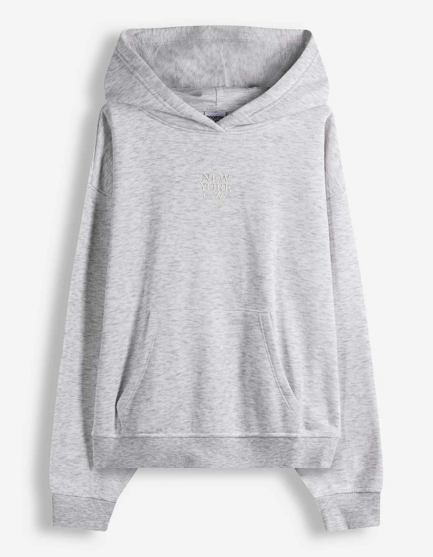 Hoodie - Schriftzug - hellgrau