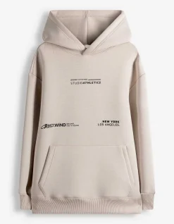 Hoodie - Scuba - beige