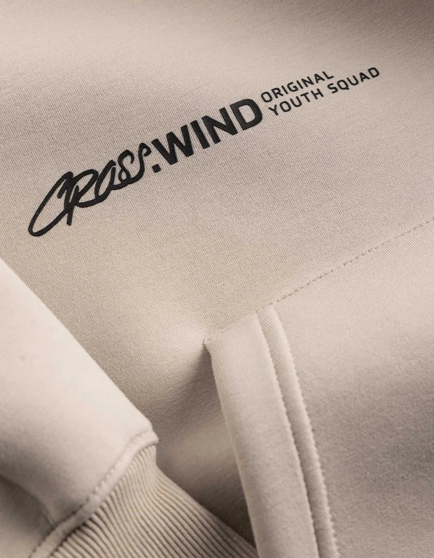 Hoodie - Scuba - beige