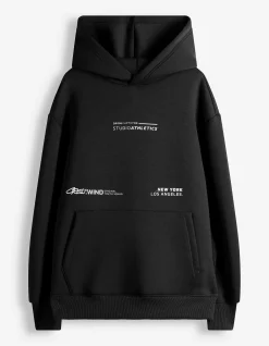 Hoodie - Scuba - schwarz