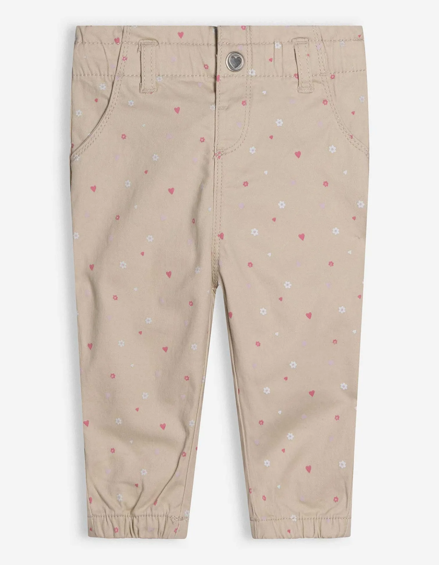Hose - Allover-Muster - weiß