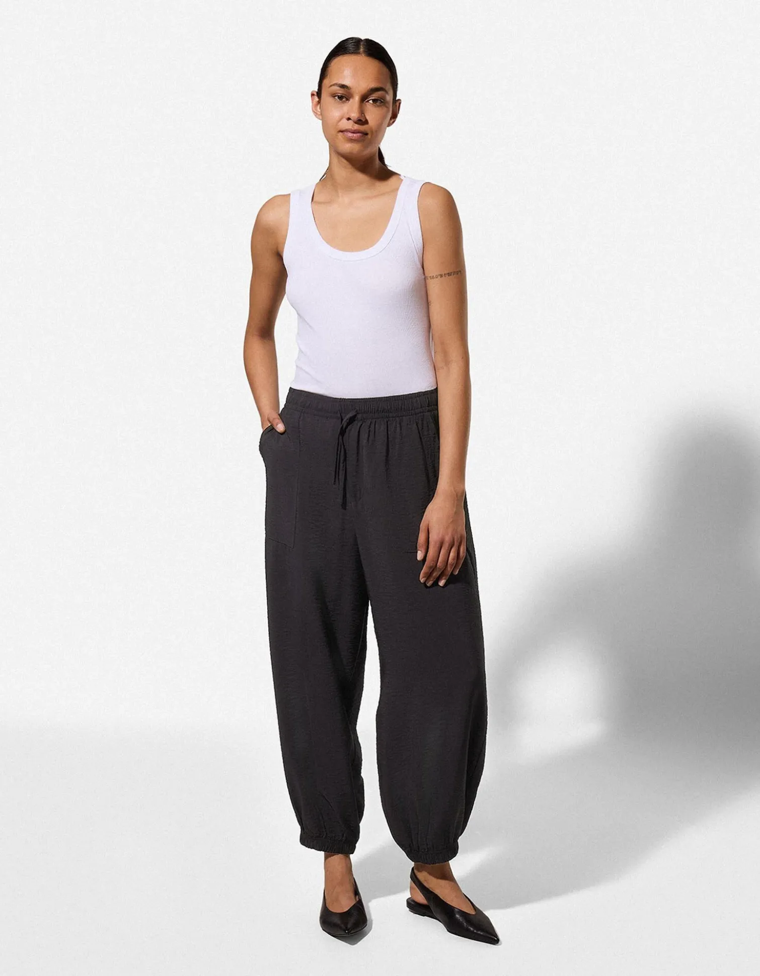 Hose - Balloon Fit - schwarz