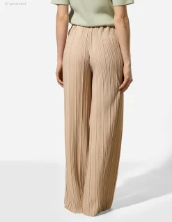 Hose - Elastischer Bund - beige