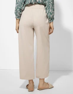 Hose - Elastischer Verschluss - beige