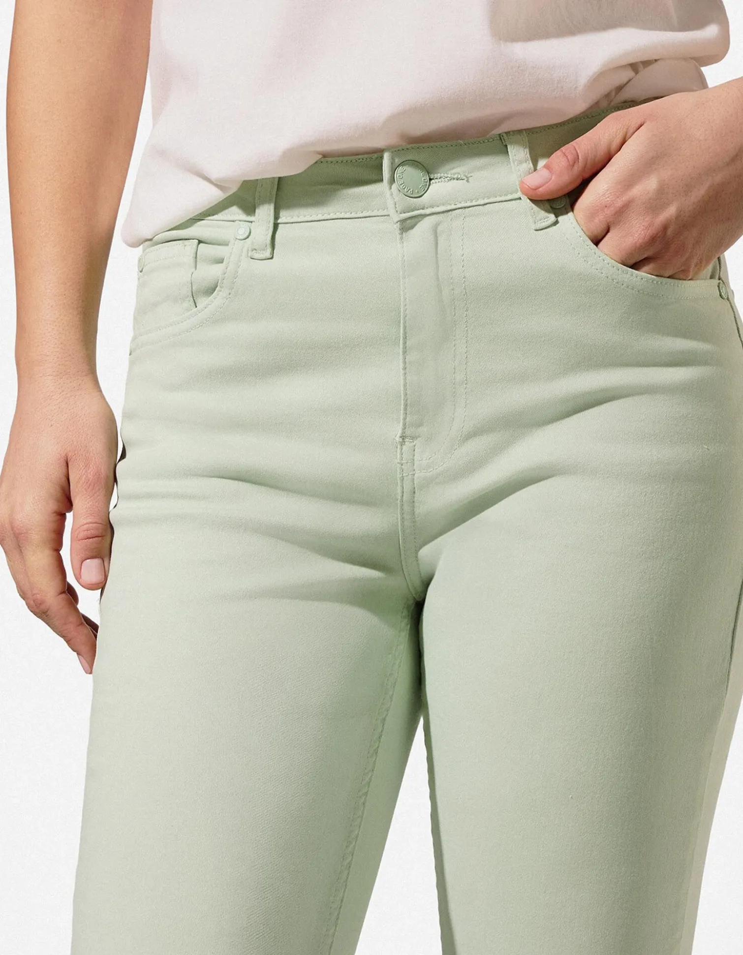 Hose - Flared Fit - grün