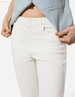 Hose - Flared Fit - weiß