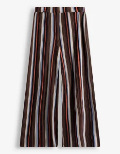 Hose - Plissee - braun