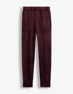 Hose - Samt - dunkellila
