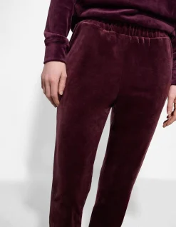 Hose - Samt - dunkellila