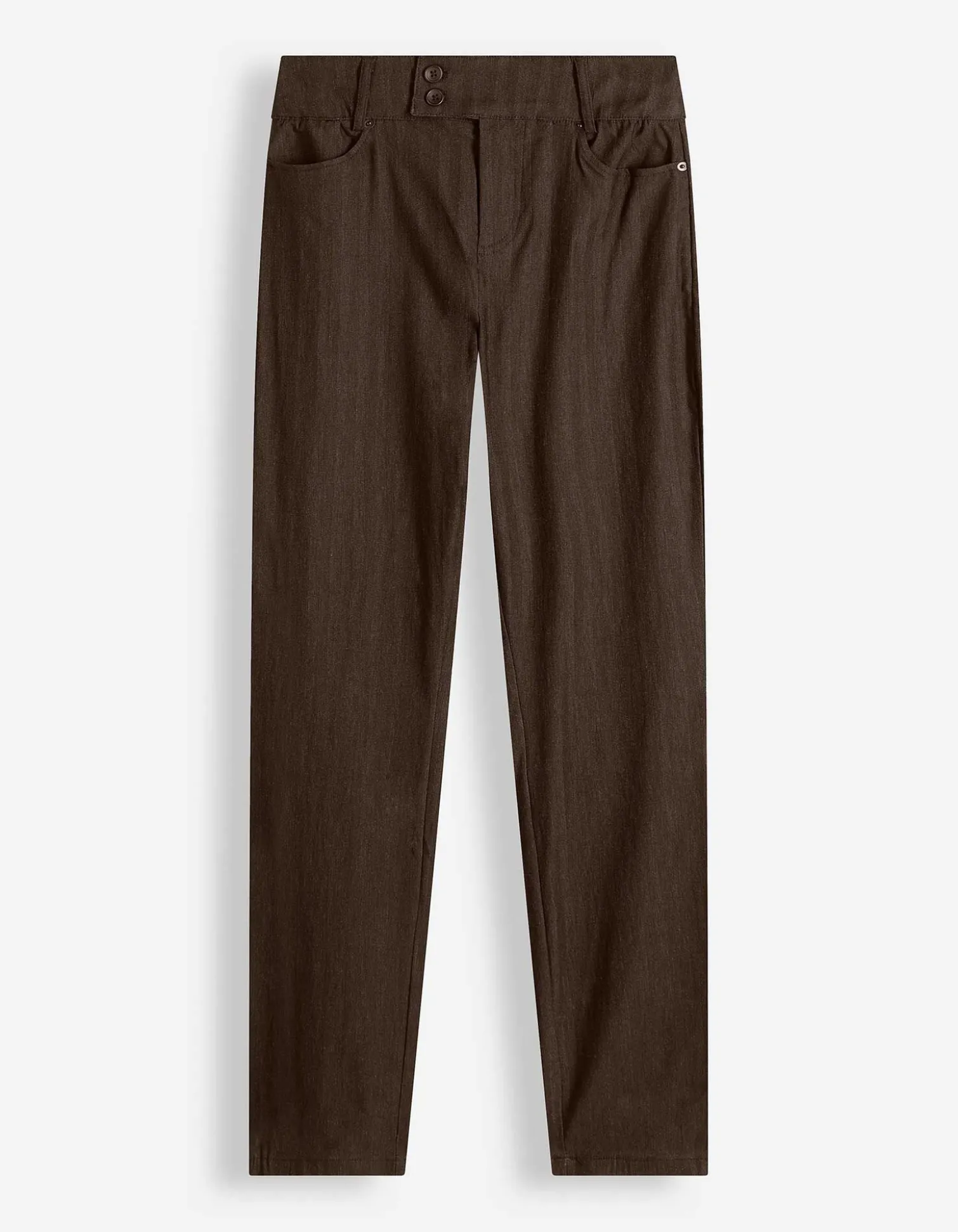 Hose - Skinny Fit - dunkelbraun