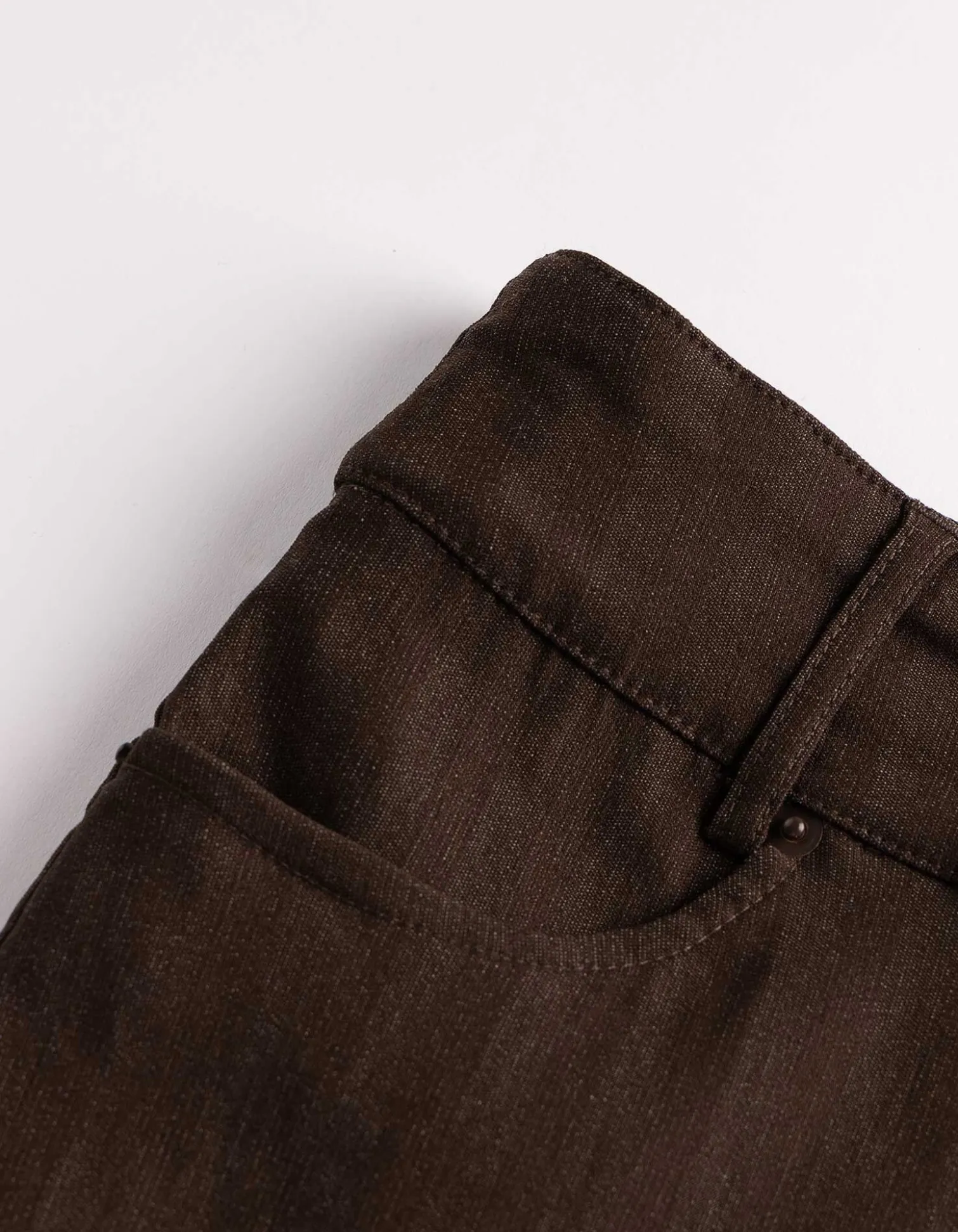 Hose - Skinny Fit - dunkelbraun