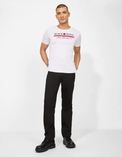 Hose - Straight Fit - schwarz