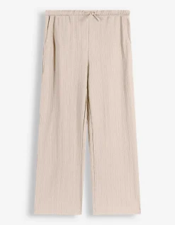 Hose - Waffelstruktur - Beige