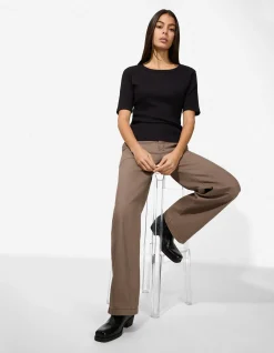 Hose - Wide Fit - braun