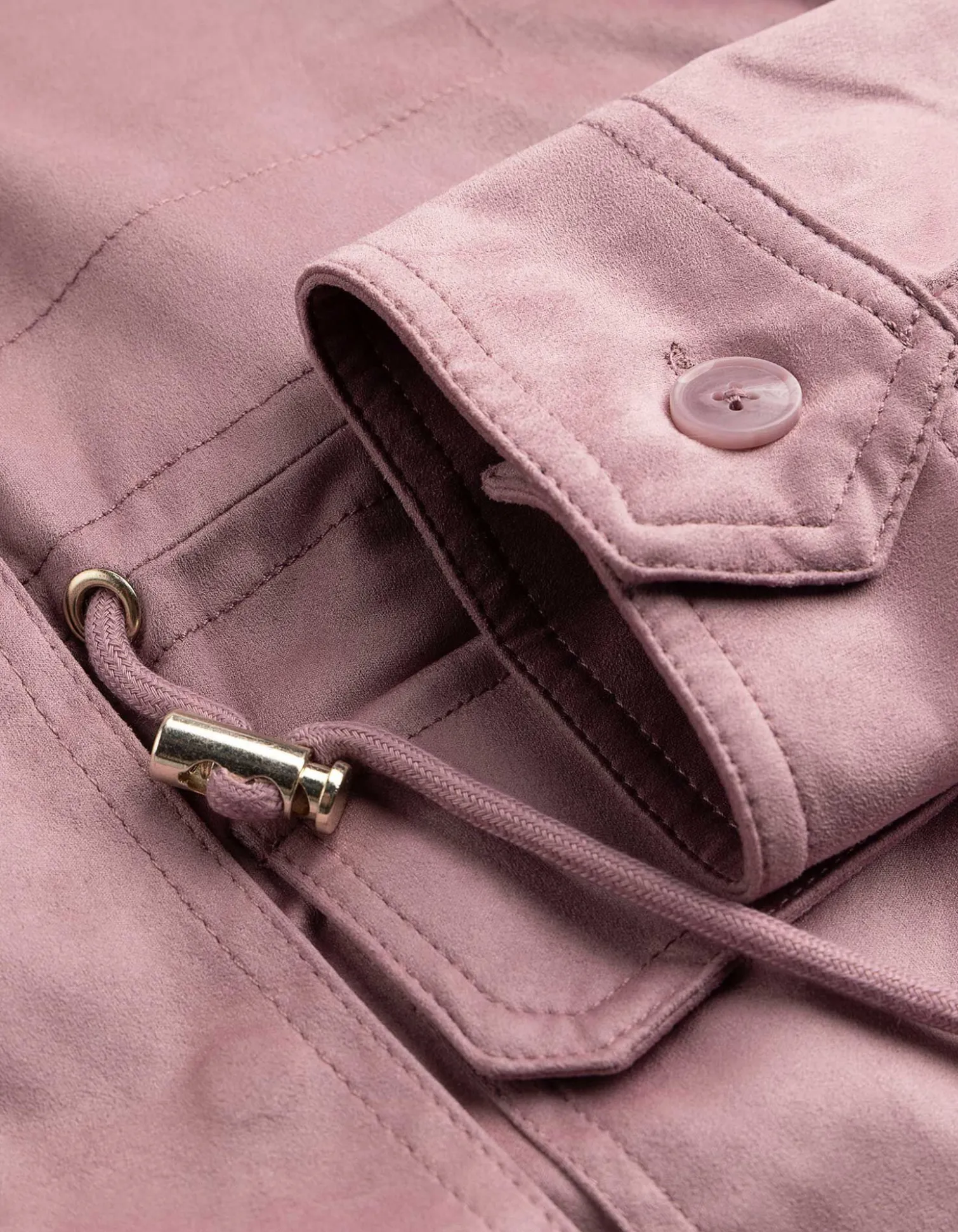 Jacke - Kunstleder - rosa