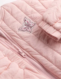 Jacke - Stickereien - rosa