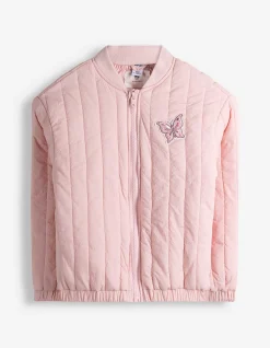 Jacke - Stickereien - rosa