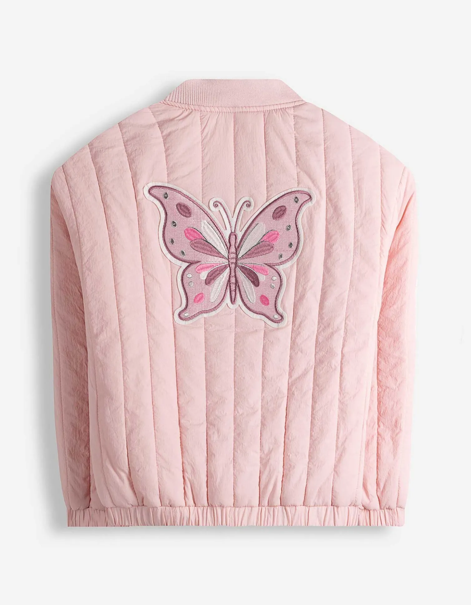 Jacke - Stickereien - rosa